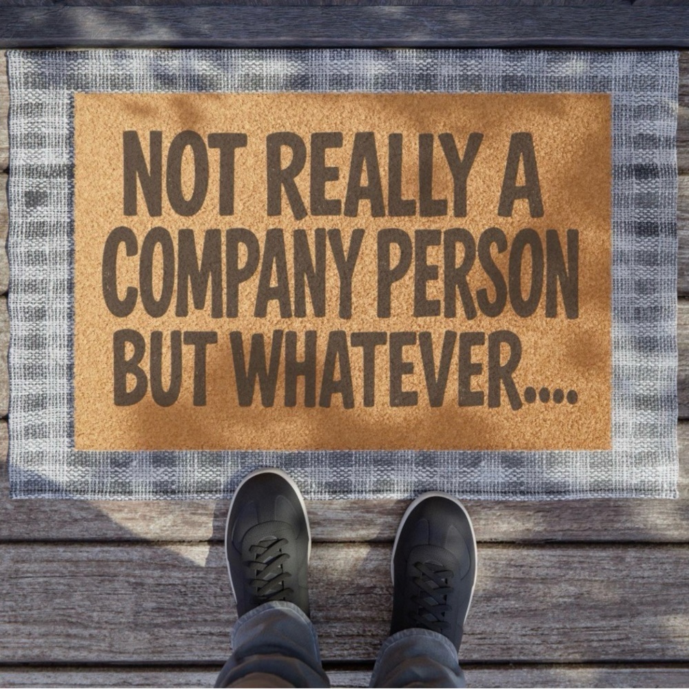 Custom Funny Doormat with Quote